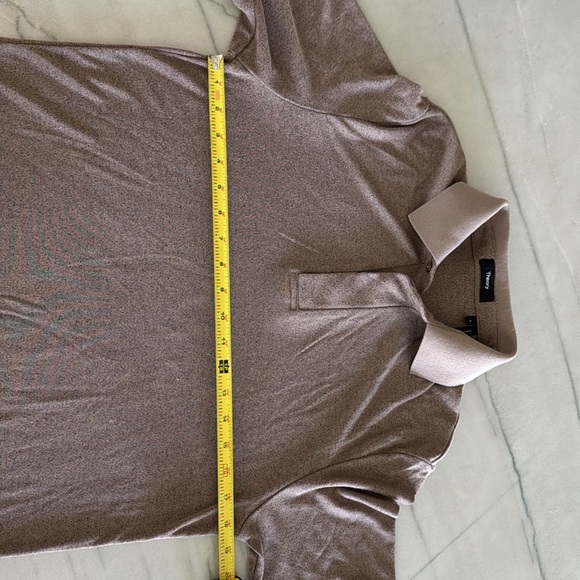 Theory Brown Polo Shirt - Picture 3 of 4